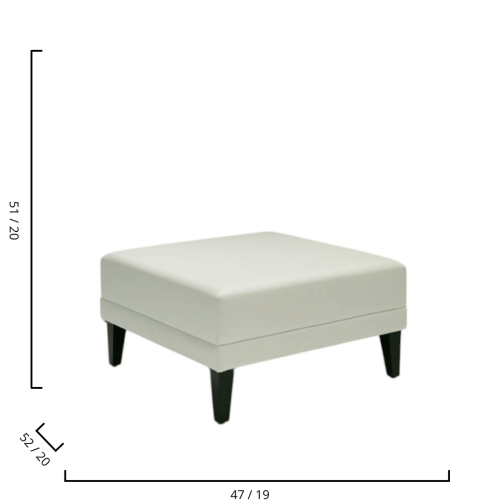 INFINITO “L” LARGE SQUARE OTTOMAN