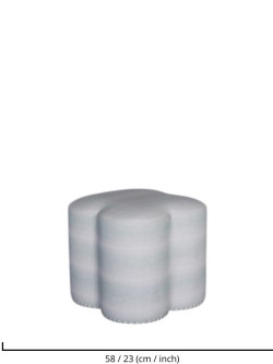 LUXE OTTOMAN - SEA GREEN