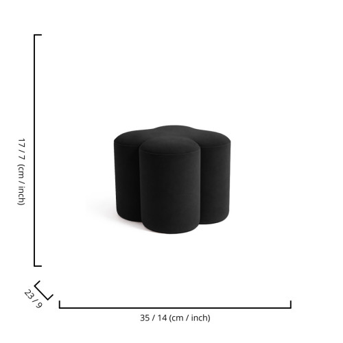 Luxe Ottoman - Black