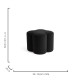 Luxe Ottoman - Black