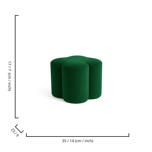 Luxe Ottoman - Emerald Green