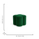 Luxe Ottoman - Emerald Green