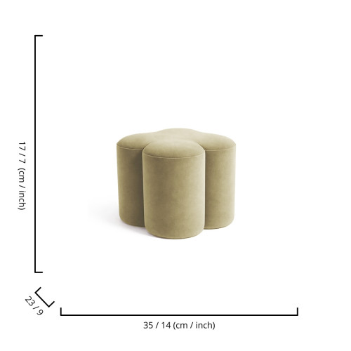 Luxe Ottoman - Ivory