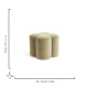 Luxe Ottoman - Ivory