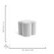 Luxe Ottoman - White