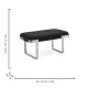 ART DECO BENCH - BLACK