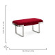 ART DECO BENCH - RED