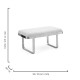ART DECO BENCH - WHITE