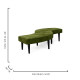 Serpentine Bench Velvet Moss