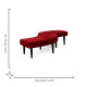 Serpentine Bench Velvet Red