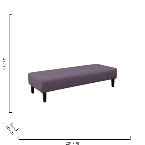 BUTTON XL BENCH PURPLE