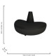 ENDLESS BULLNOSE SOFA BLACK
