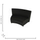ENDLESS CURVE 144CM SOFA BLACK