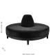 INFINITO "H" BULLNOSE SOFA - Black