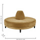 INFINITO "H" BULLNOSE SOFA - GOLD