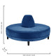 INFINITO "H" BULLNOSE SOFA - Royal blue