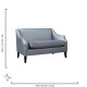 MADRID LOVESEAT LAVENDER
