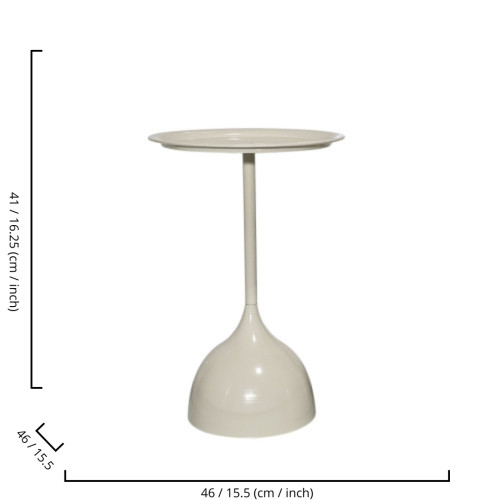 Onyx Metal Nestling Table - Ivory