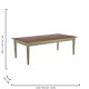 SANDSTONE WILLOW DINING TABLE WITH MAHOGANY