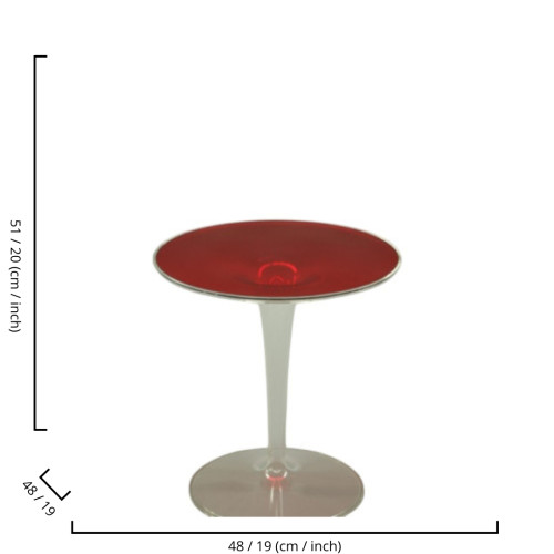 TIP TOP END TABLE RED
