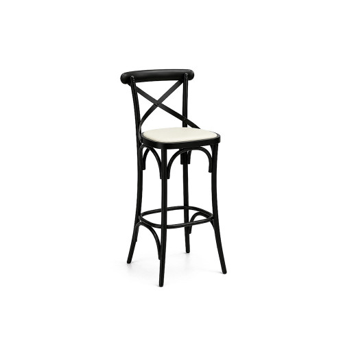 Coco® Barstool Black - White Seat Pad
