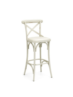 Coco® Barstool White - White Seat Pad