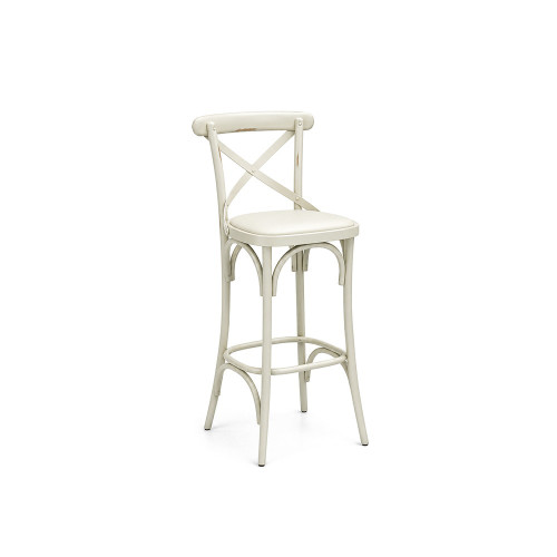 Coco® Barstool White - White Seat Pad