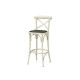 Coco® Barstool White - Black Seat Pad
