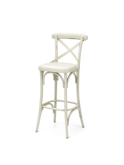Coco® Barstool White - White Seat Pad