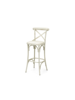 Coco® Barstool White - White Seat Pad