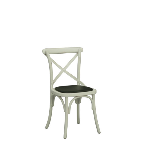 COCO® CHAIR WHITE - BLACK SEAT PAD