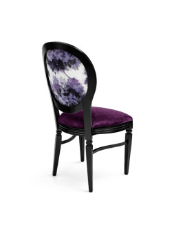 CHANDELLE® CHAIR BLACK - EGGPLANT SONATA
