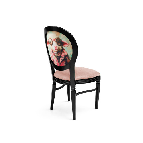 CHANDELLE® CHAIR BLACK - LAMB GLAM