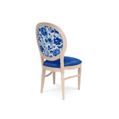 CHANDELLE® CHAIR NATURAL WOOD - BLUE SONATA