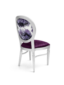 CHANDELLE® CHAIR SILVER - Eggplant Sonata