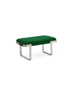 ART DECO BENCH - EMERALD GREEN