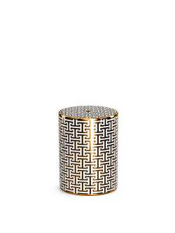 CERAMICA STOOL WHITE - GOLD