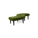 Serpentine Bench Velvet Moss