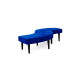 Serpentine Bench Velvet Royal Blue