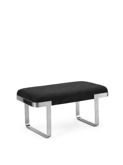 ART DECO BENCH - BLACK