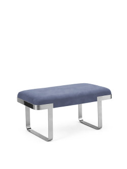 ART DECO BENCH - DUSTY BLUE