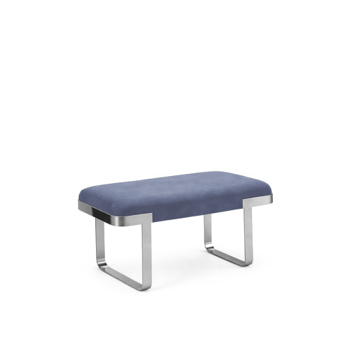 ART DECO BENCH - DUSTY BLUE