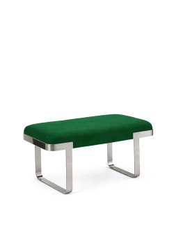 ART DECO BENCH - EMERALD GREEN