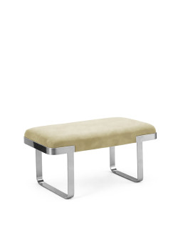 ART DECO BENCH - IVORY