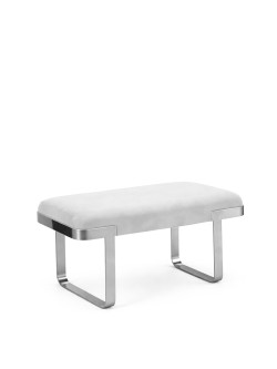 ART DECO BENCH - WHITE