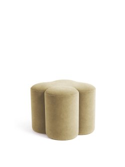 Luxe Ottoman - Ivory