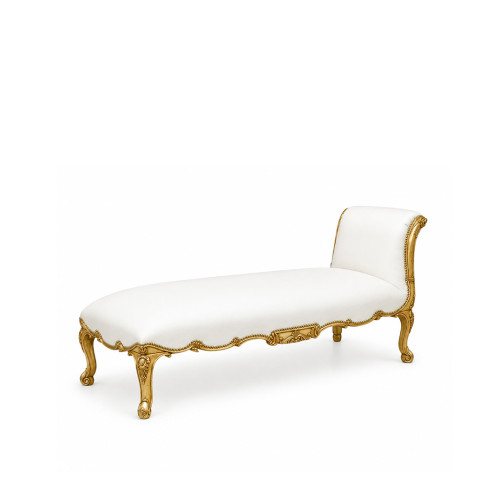 VERSAILLES CHAISE WHITE-GOLD