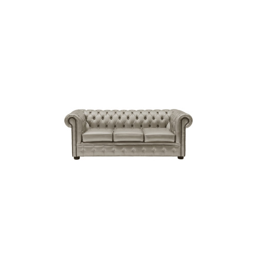 CHESTERFIELD 7′ SOFA SILVER