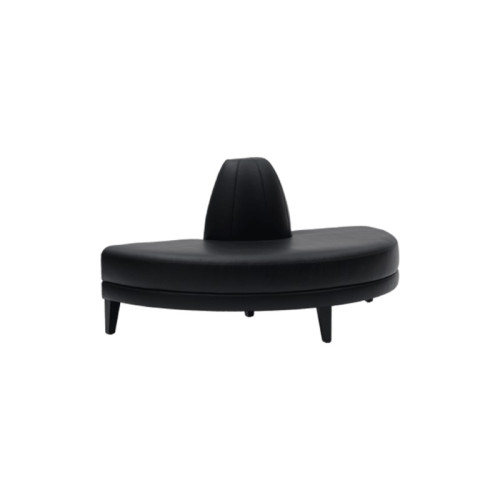 INFINITO "H" BULLNOSE SOFA - Black