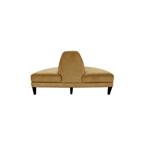 INFINITO "H" BULLNOSE SOFA - GOLD